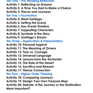The Alchemist Paulo Coelho Worksheet Activity Booklet