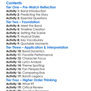 The Allman Brothers Band The Brothers 50 2020 Worksheet Activity Booklet