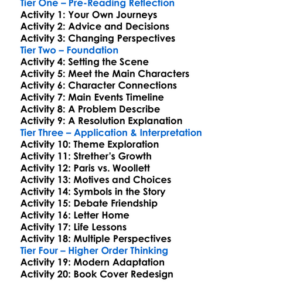 The Ambassadors Henry James Worksheet Activity Booklet