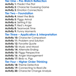 The Angry Birds Movie Worksheet Activity Booklet