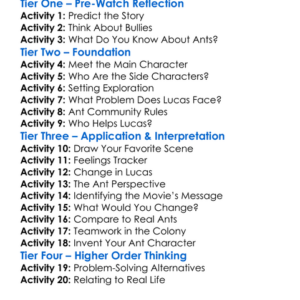 The Ant Bully 2006 Worksheet Activity Booklet