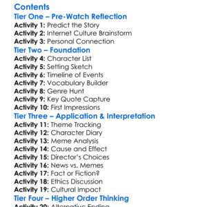 The Antisocial Network Memes To Mayhem 2024 Worksheet Activity Booklet