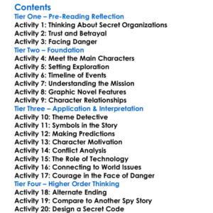 The Apocalypse Watch Graphic Adaptation Robert Ludlum Worksheet Activity Booklet