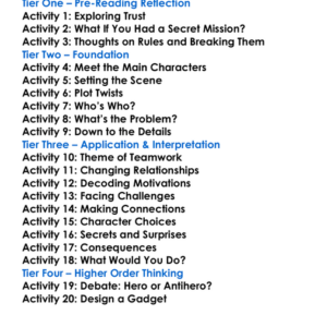 The Arctic Incident Eoin Colfer Worksheet Activity Booklet