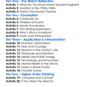 The Aviator 2004 Worksheet Activity Booklet