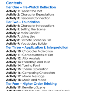 The Bad Guys Little Lies And Alibis 2025 Worksheet Activity Booklet