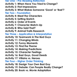 The Bad Guys Series Aaron Blabey Worksheet Activity Booklet