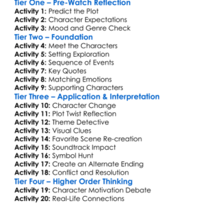 The Bad Seed Returns 2022 Worksheet Activity Booklet