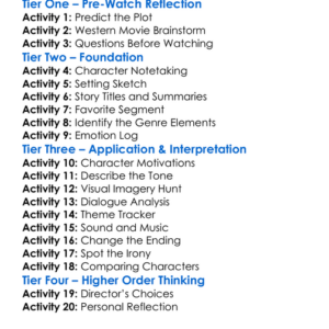 The Ballad Of Buster Scruggs 2018 Worksheet Activity Booklet