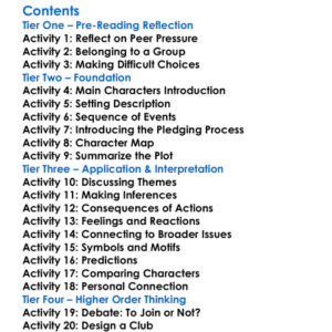 The Battle Of Jericho Sharon M Draper Worksheet Activity Booklet