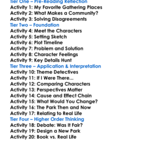 The Battle Of Junkyard Park Worksheet Activity Booklet