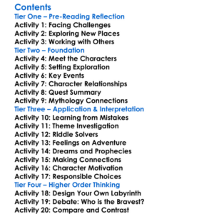 The Battle Of The Labyrinth Rick Riordan Worksheet Activity Booklet