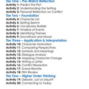 The Beast 1988 Worksheet Activity Booklet