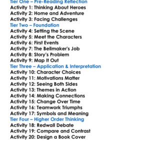 The Bellmaker Worksheet Activity Booklet