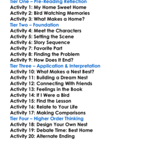 The Best Nest Board Book Worksheet Activity Booklet