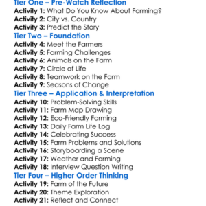 The Biggest Little Farm 2018 Worksheet Activity Booklet