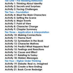 The Birds Nest Shirley Jackson Worksheet Activity Booklet