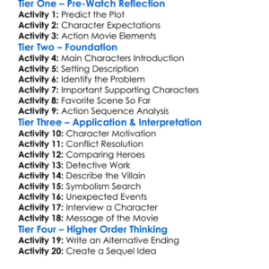 The Black Cobra 3 1990 Worksheet Activity Booklet