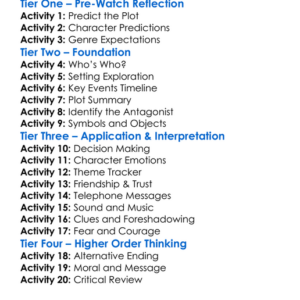 The Black Phone 2022 Worksheet Activity Booklet