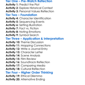 The Black Pimpernel 2007 Worksheet Activity Booklet