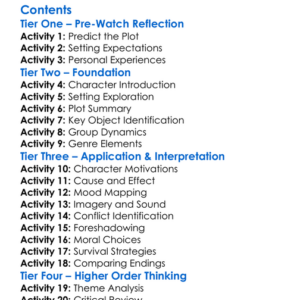 The Black Waters Of Echos Pond 2010 Worksheet Activity Booklet