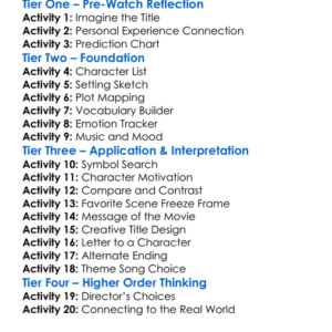 The Blazing World Skip Worksheet Activity Booklet