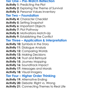The Book Of Eli 2010 Worksheet Activity Booklet