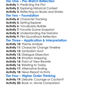 The Book Thief Worksheet Activity Booklet