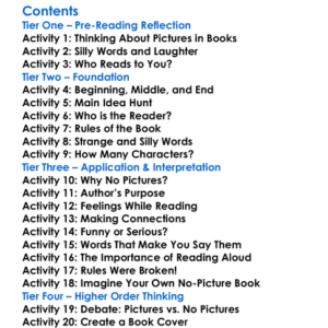 The Book With No Pictures Bj Novak Worksheet Activity Booklet