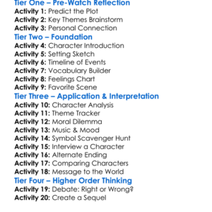 The Boy Who Sold The World 2020 Worksheet Activity Booklet