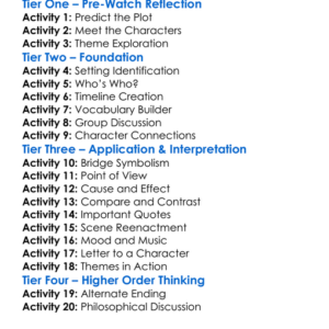 The Bridge Of San Luis Rey 2004 Worksheet Activity Booklet