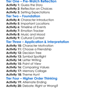 The Bridges Of Madison County 1995 Worksheet Activity Booklet