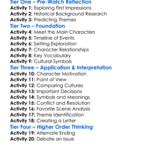 The Broken Chain 1993 Worksheet Activity Booklet