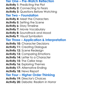 The Cellar 2024 Worksheet Activity Booklet