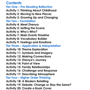 The Childhood Of Luvers Boris Pasternak Worksheet Activity Booklet