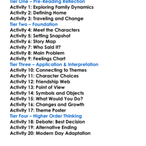 The Children Edith Wharton Worksheet Activity Booklet