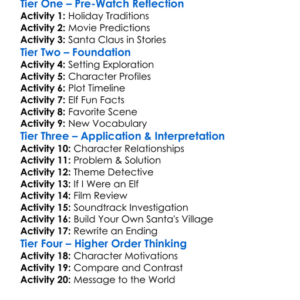 The Christmas Chronicles 2 Worksheet Activity Booklet