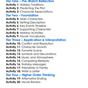 The Christmas Retreat 2022 Worksheet Activity Booklet