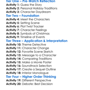The Christmas Tree 1996 Worksheet Activity Booklet