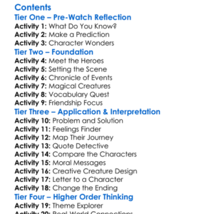 The Chronicles Of Narnia The Silver Chair 1990 Worksheet Activity Booklet