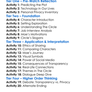 The Circle 2017 Worksheet Activity Booklet