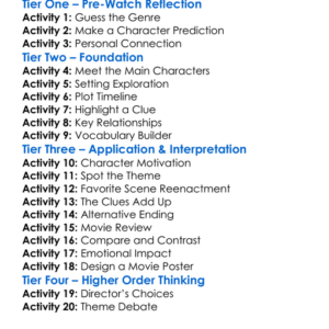 The Clue To Love 2021 Worksheet Activity Booklet