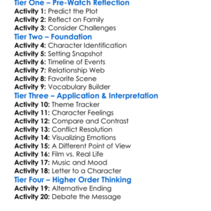 The Color Of Love Jaceys Story 2000 Worksheet Activity Booklet
