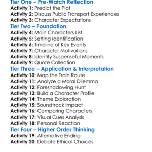 The Commuter 2018 Worksheet Activity Booklet