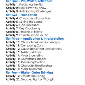 The Con Is On 2018 Worksheet Activity Booklet