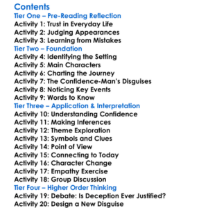 The Confidence-Man Herman Melville Worksheet Activity Booklet