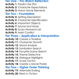 The Conjuring Last Rites 2025 Worksheet Activity Booklet