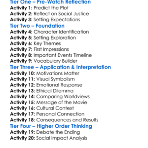 The Constant Gardener 2005 Worksheet Activity Booklet