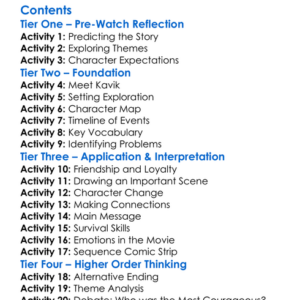 The Courage Of Kavik The Wolf Dog 1980 Worksheet Activity Booklet