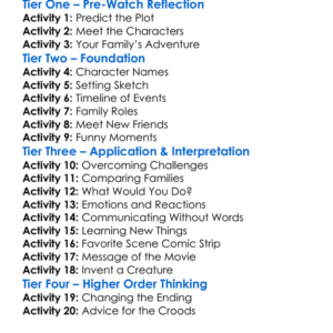 The Croods Worksheet Activity Booklet